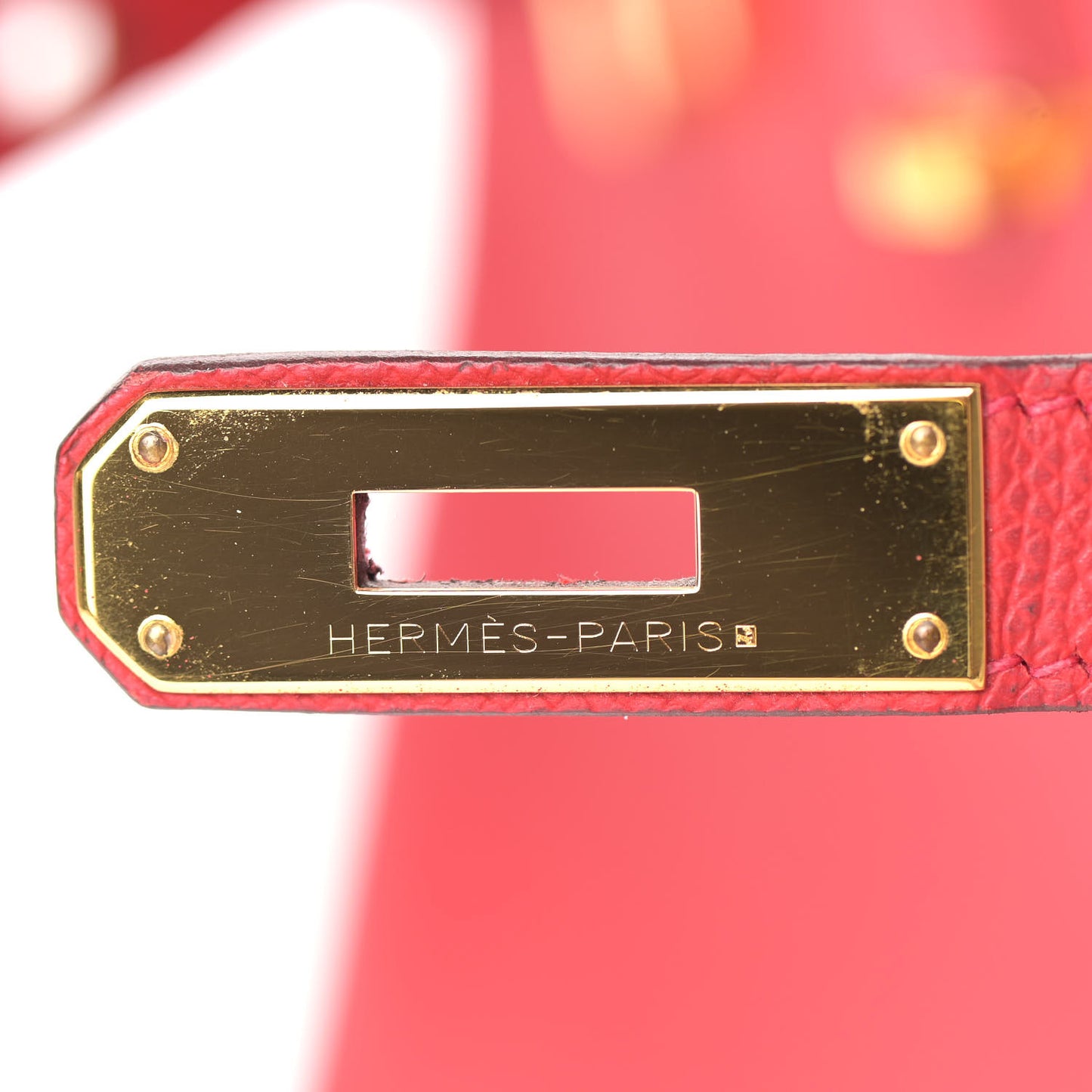 Epsom Birkin 30 Rouge Casaque