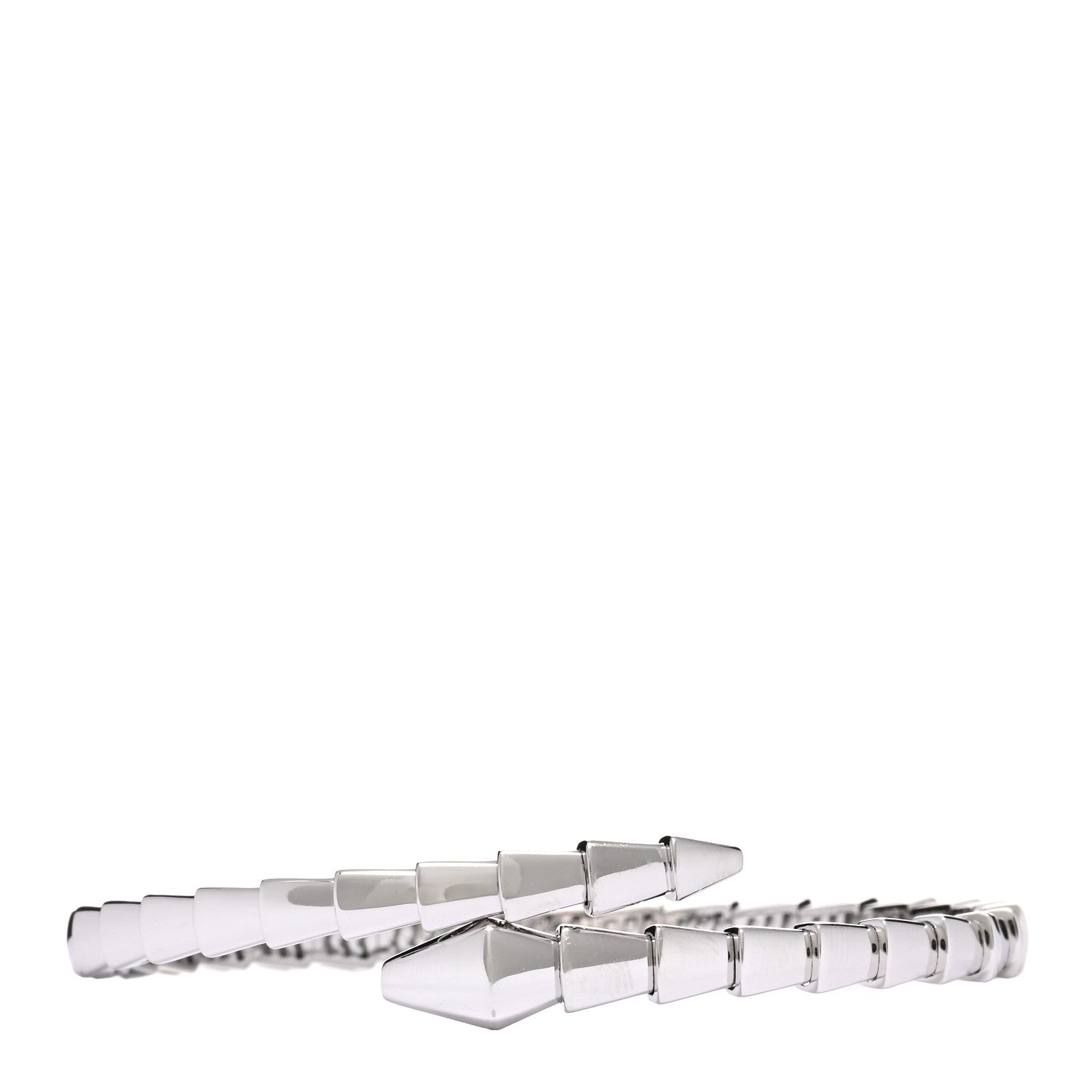 Bulgari 18K White Gold Serpenti Viper Bracelet M 1 of 4