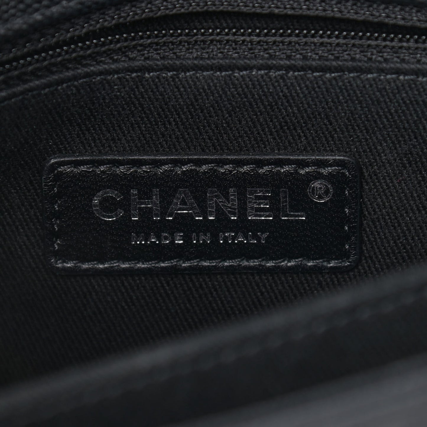 Caviar Chevron Quilted Mini Coco Handle Flap So Black
