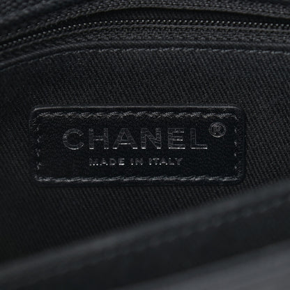 Chanel Caviar Chevron Quilted Mini Coco Handle Flap So Black 6 of 11