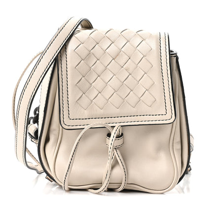 Bottega Veneta Nappa Intrecciato Double Pocket Crossbody Mist Black 1 of 10