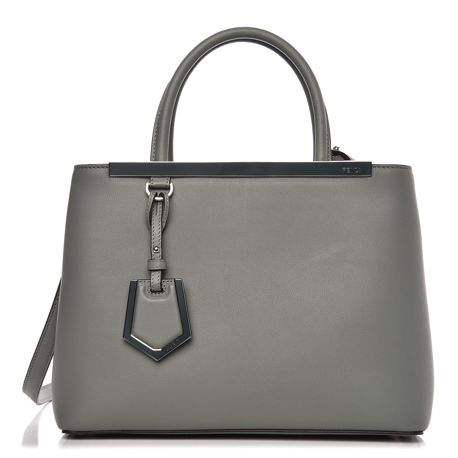 Fendi Vitello Dolce Petite 2Jours Tote Alga Amarone 1 of 8