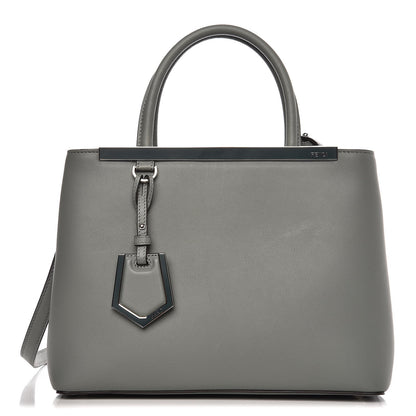 Fendi Vitello Dolce Petite 2Jours Tote Alga Amarone 1 of 8