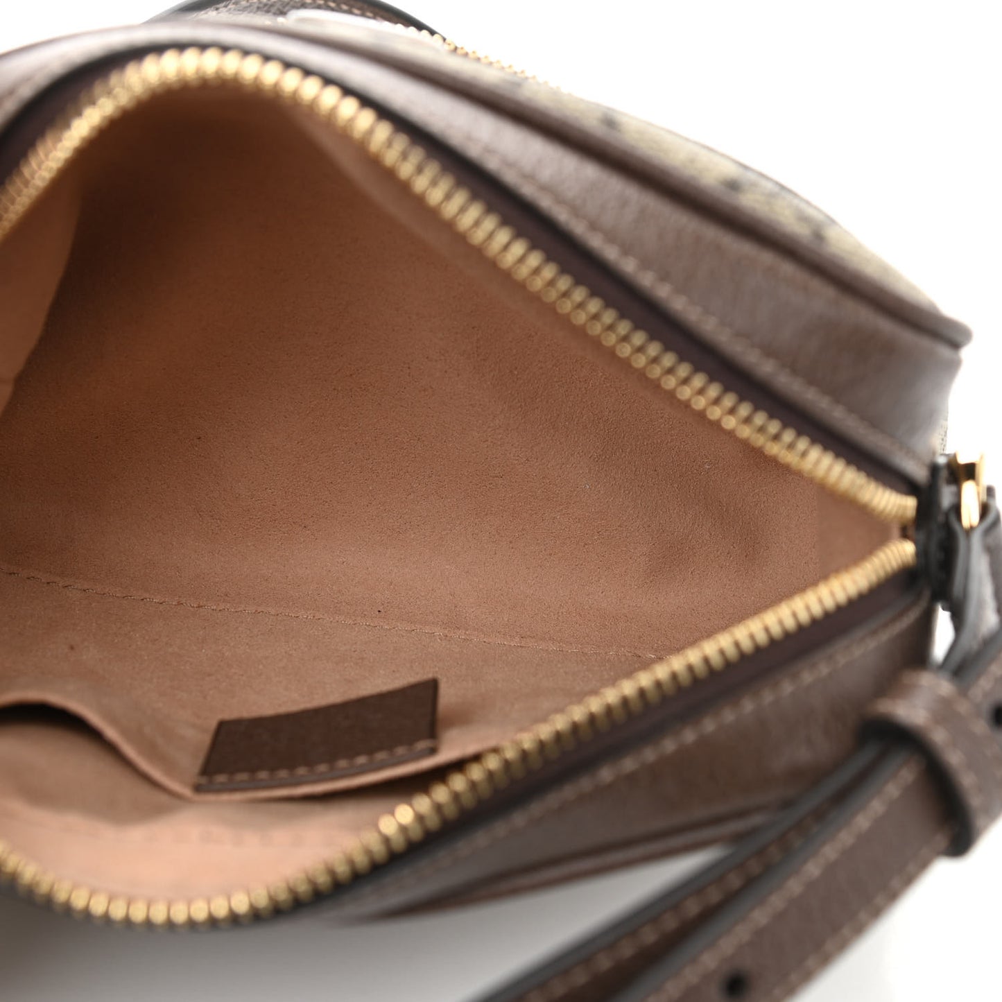 GG Supreme Monogram Web Mini Ophidia Shoulder Bag Brown