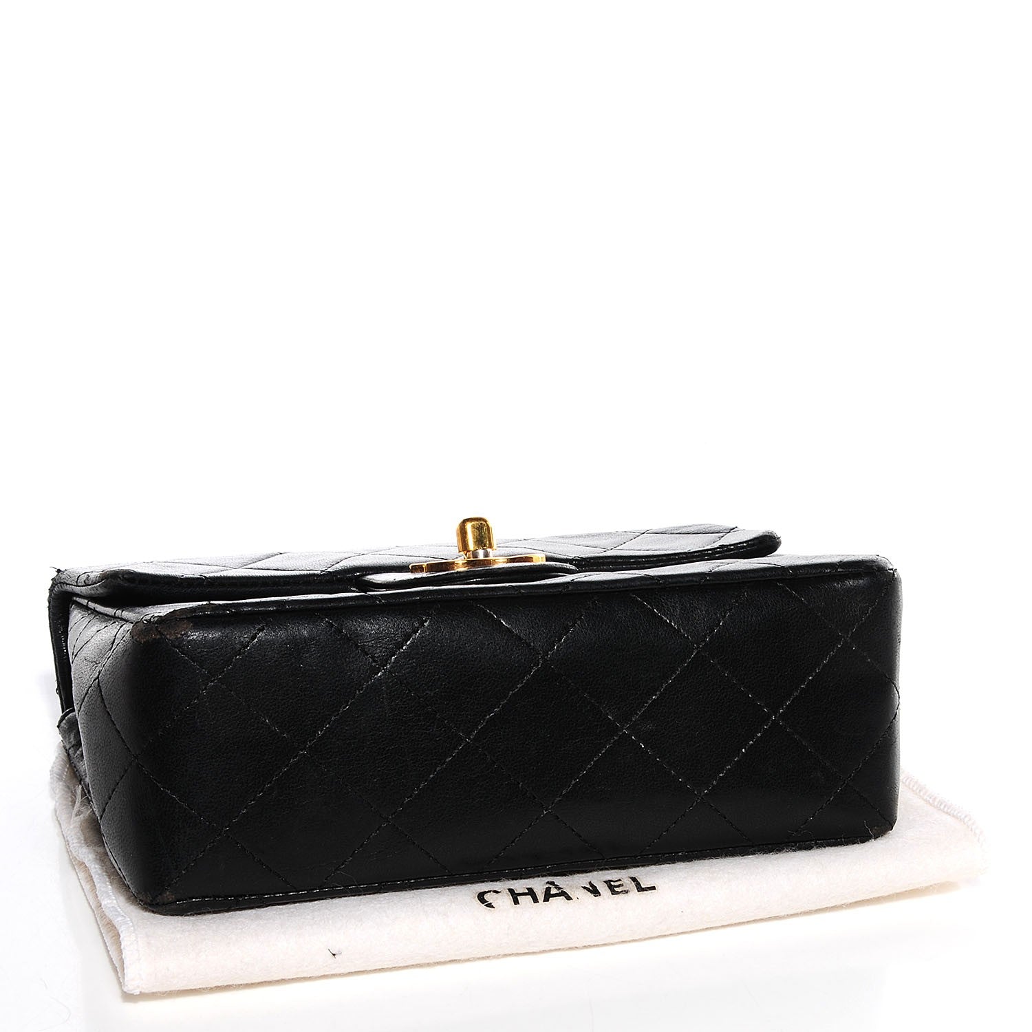 Chanel Lambskin Quilted Mini Square Flap Black 4 of 8
