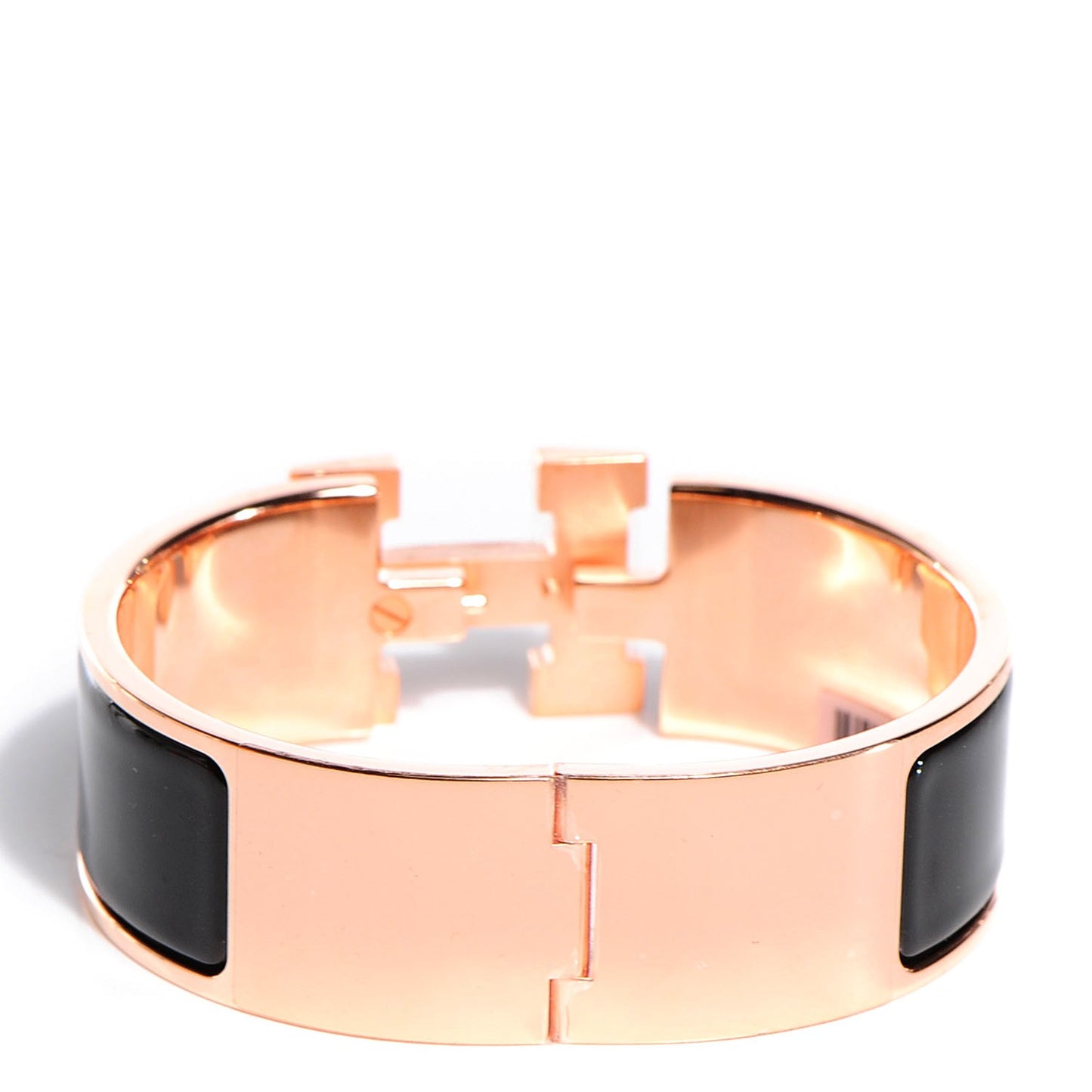 Enamel Wide Clic Clac H Bracelet PM Black