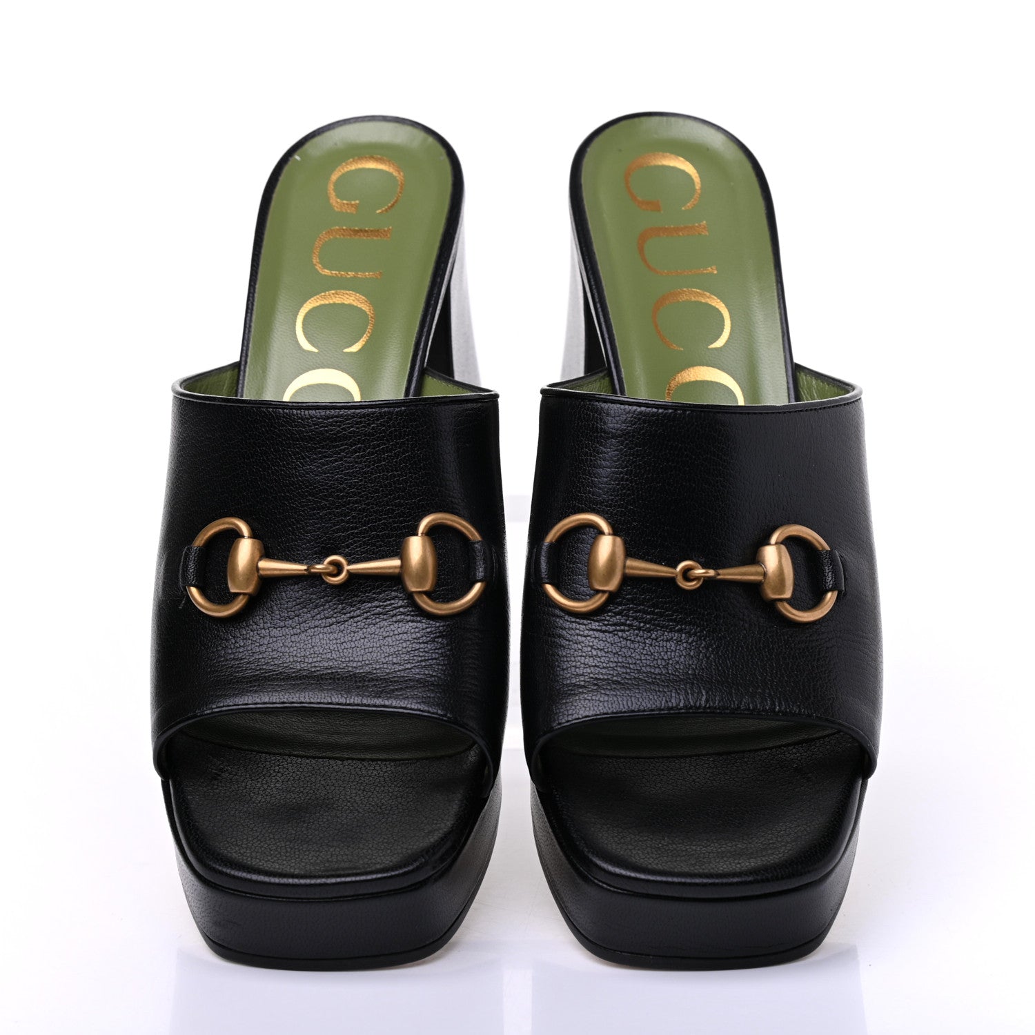 Gucci Granada Kid Houdan Platform Slide Sandals 38.5 Black 5 of 12