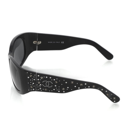 Chanel Swarovski Crystal CC Logo Sunglasses 5134 B 2 of 8