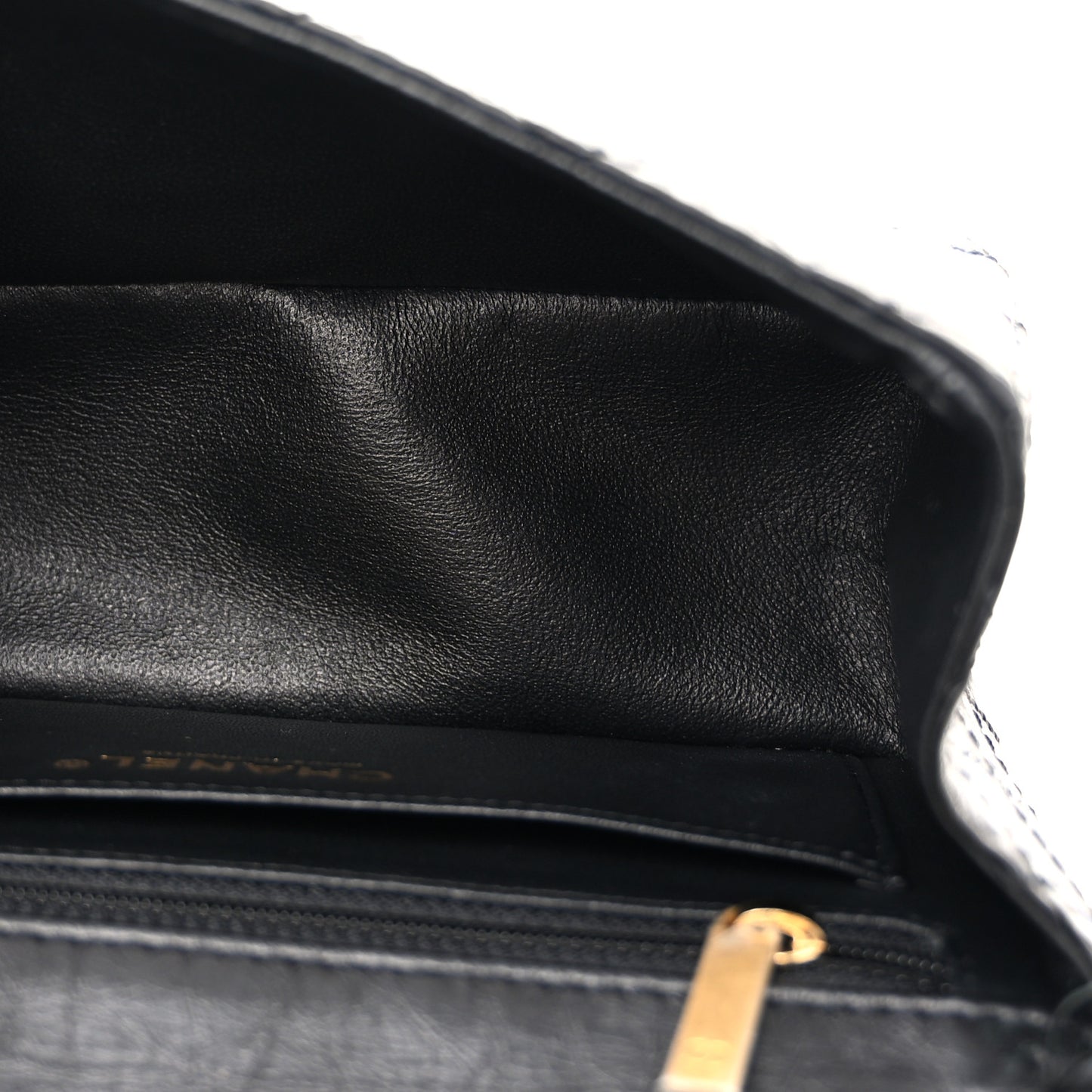 Aged Calfskin Quilted 2.55 Reissue Mini Flap Black