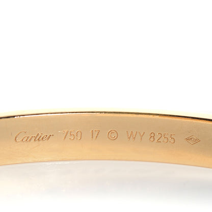 Cartier 18K Yellow Gold LOVE Bracelet 17 3 of 6