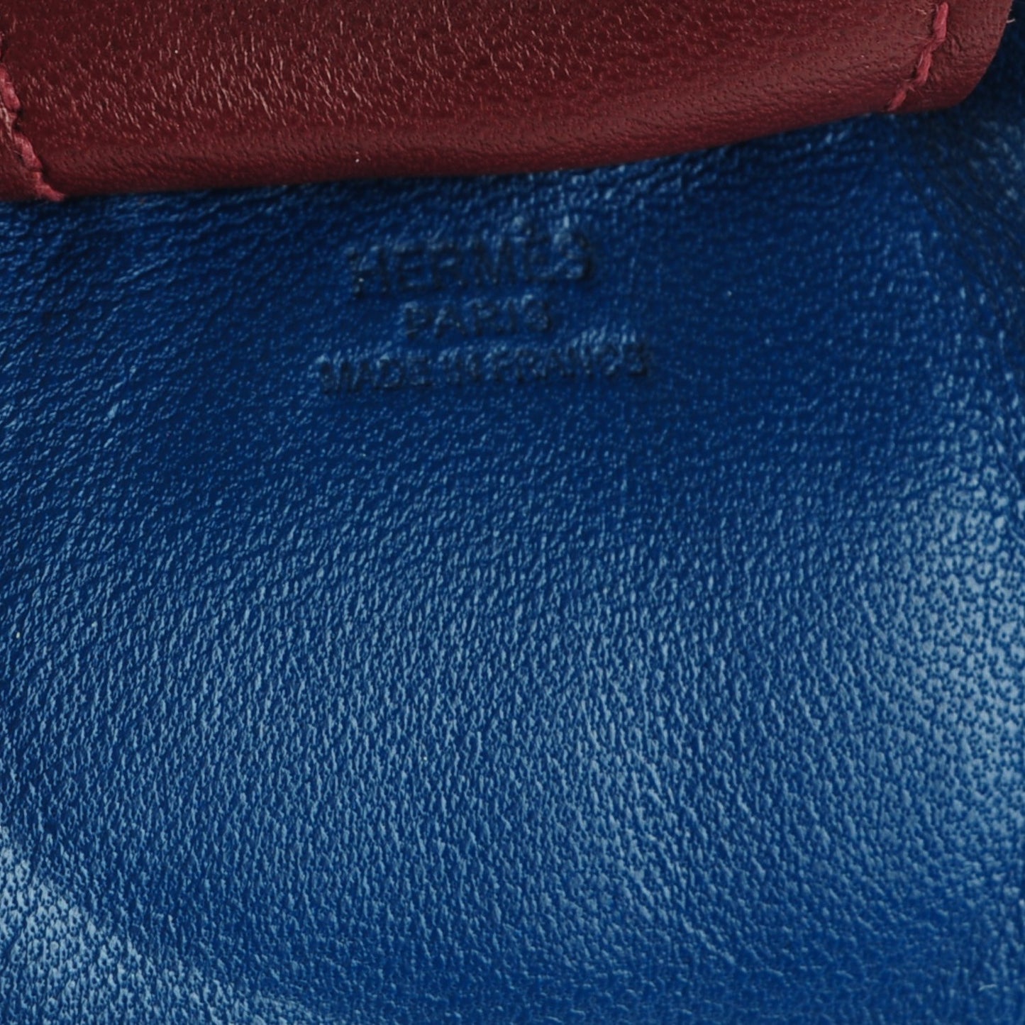 Milo Lambskin Grigri Rodeo Horse Bag Charm GM Bleu Malte Orange Poppy Rouge H