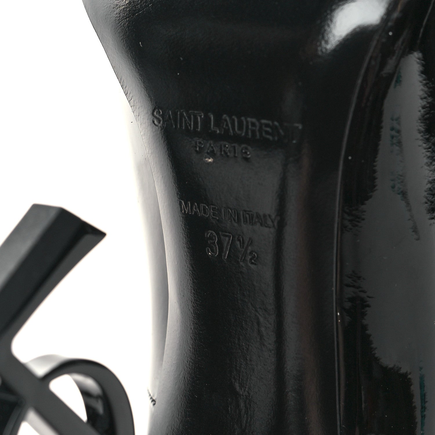 Saint Laurent Patent Opyum 110 Pumps 37.5 Black 7 of 8