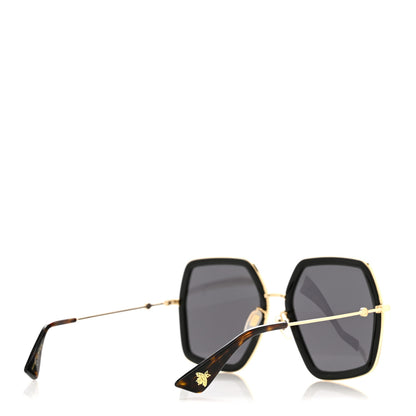 Gucci Acetate Oversize Square Frame GG0106S Sunglasses Black 4 of 7