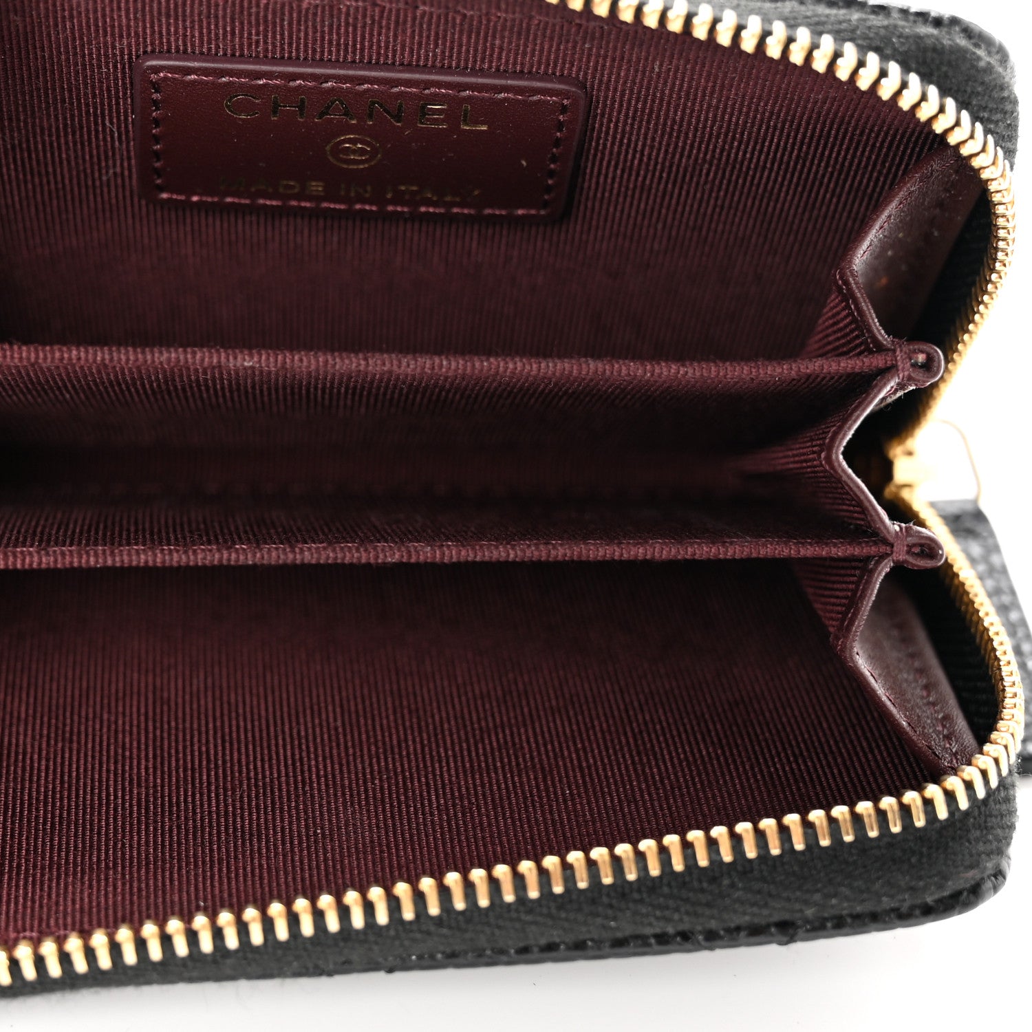 Chanel Caviar Quilted Zip Coin Purse Black 5 of 7
