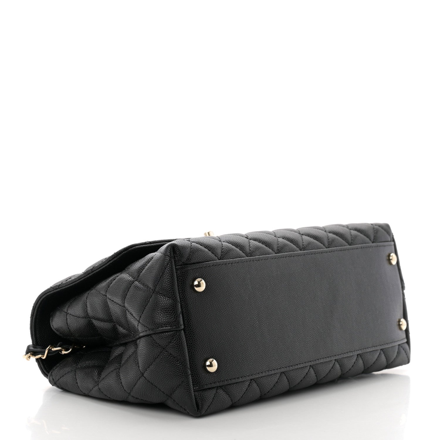 Chanel Caviar Quilted Small Coco Handle Flap Black 4 of 10
