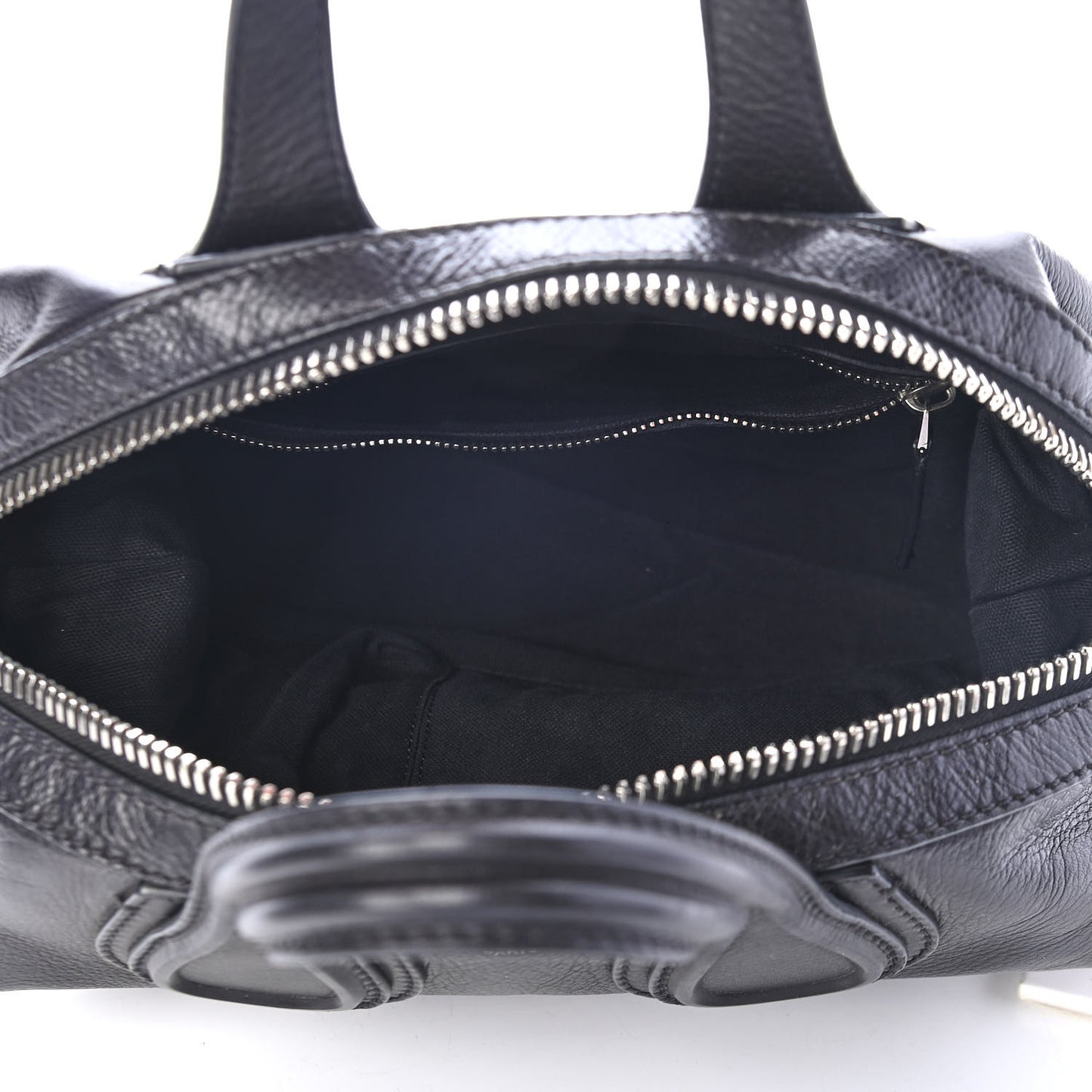 Pebbled Calfskin Small Nightingale Black