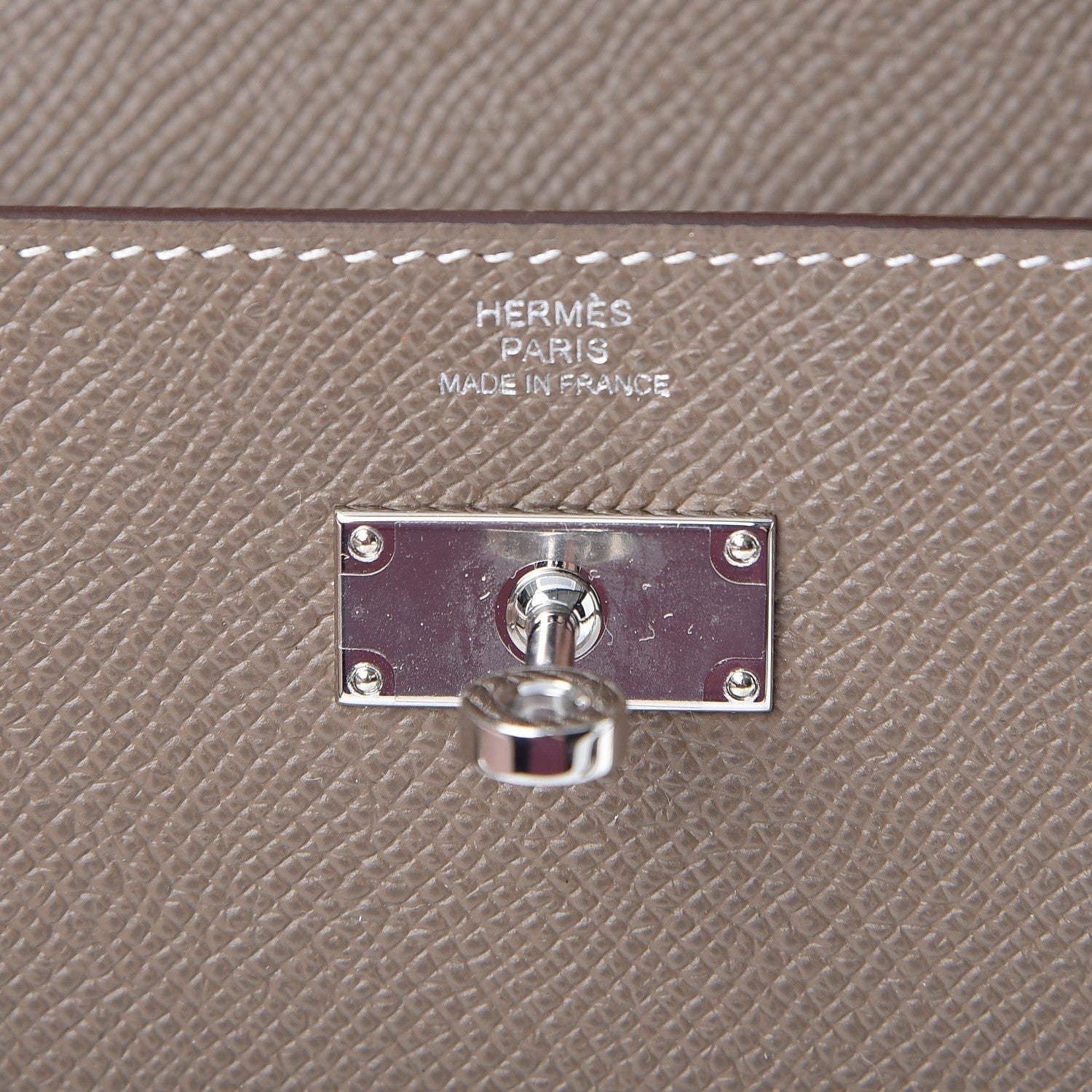 Hermes Epsom Kelly Longue Wallet Etoupe 6 of 8