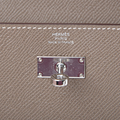 Hermes Epsom Kelly Longue Wallet Etoupe 6 of 8