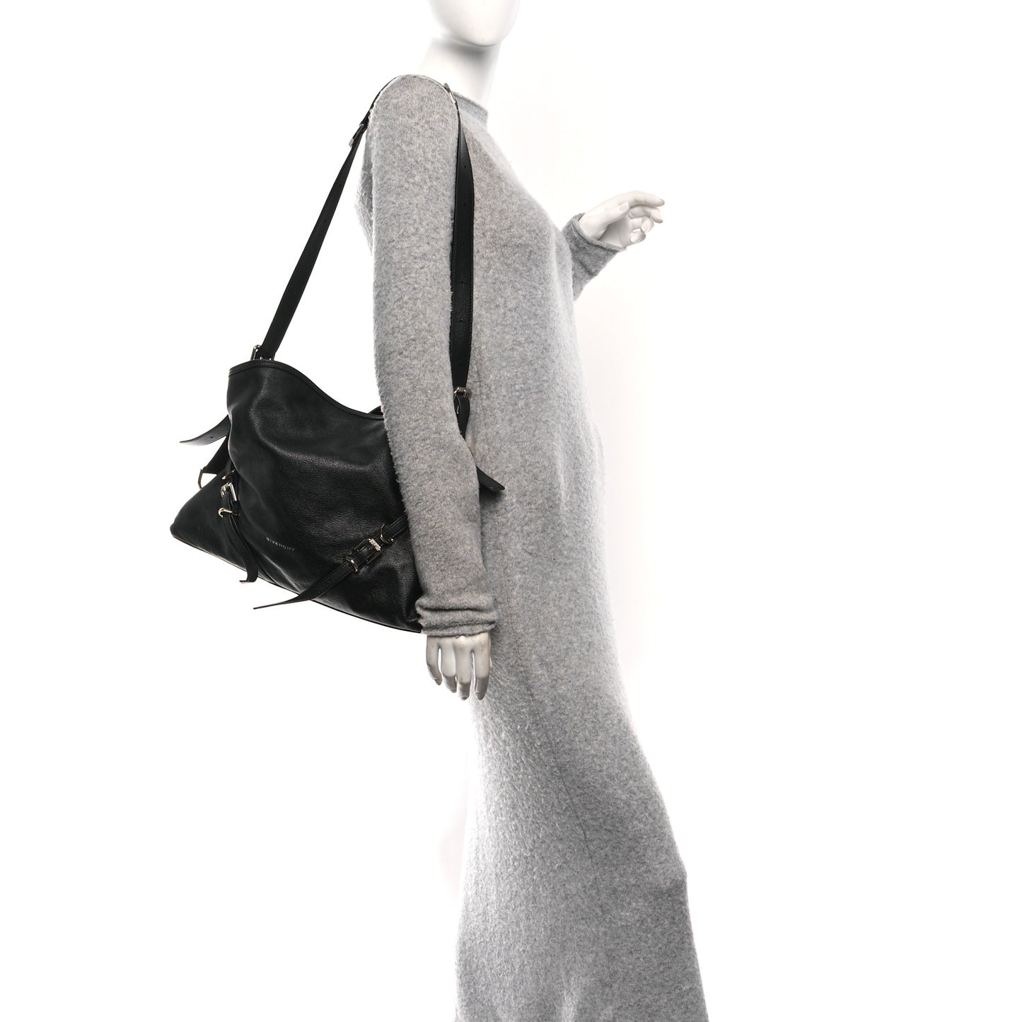 Calfskin Medium Voyou Bag Black