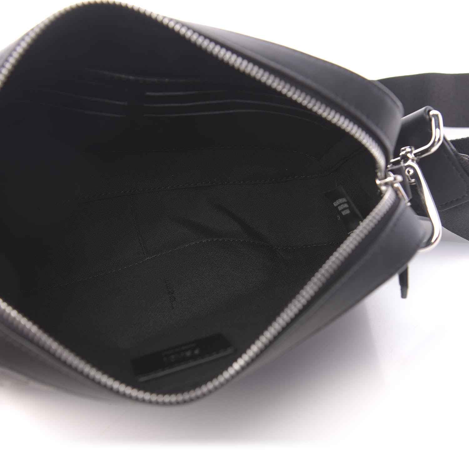 Fendi Vitello Grace FF Gradient Embossed Medium Camera Case Black 5 of 10