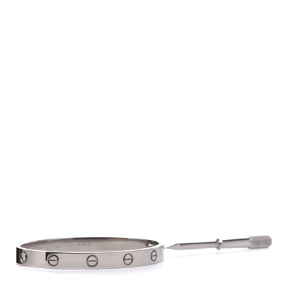 Cartier 18K White Gold LOVE Bracelet 17 4 of 6