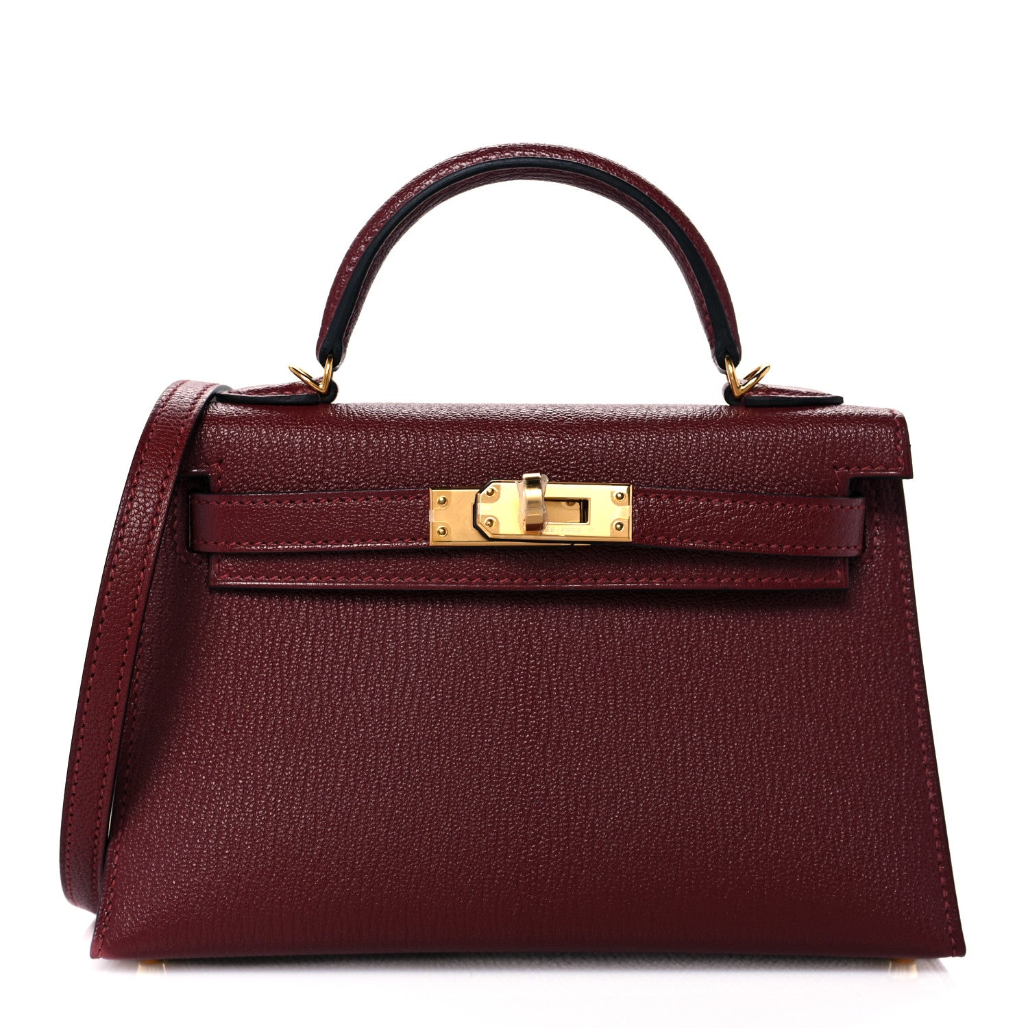 Hermes Chevre Chamkila Mini Kelly Sellier 20 Rouge H 1 of 11