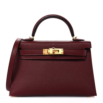 Hermes Chevre Chamkila Mini Kelly Sellier 20 Rouge H 1 of 11