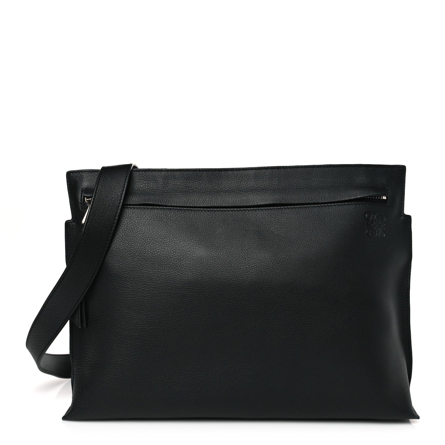 Loewe Soft Grained Calfskin Medium T Messenger Bag Black 1 of 9