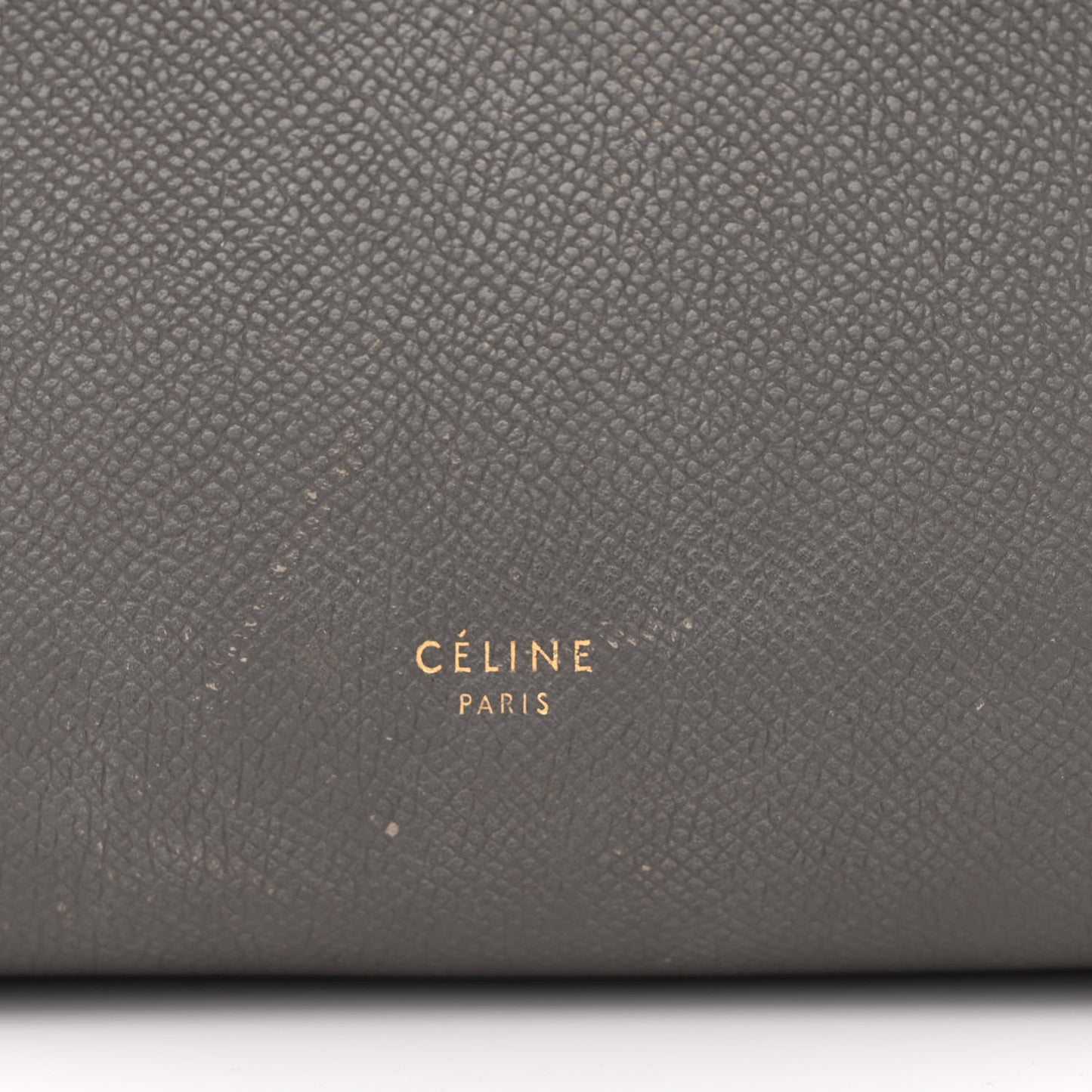 Grained Calfskin Micro Belt Bag Grey
