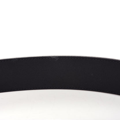 Gucci Textured Dollar Calfskin Nickel Double G 40mm Belt 90 36 Black 6 of 6