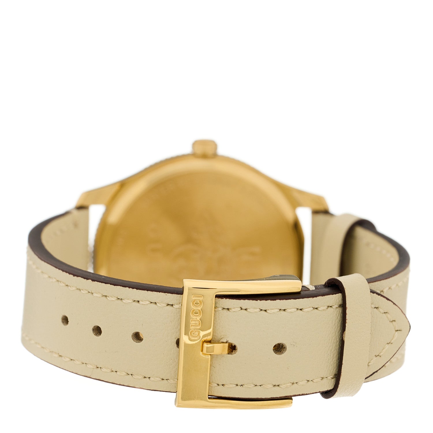 Gucci Stainless Steel Calfskin 36mm G-Timeless Bee Quartz Watch White 3 of 5