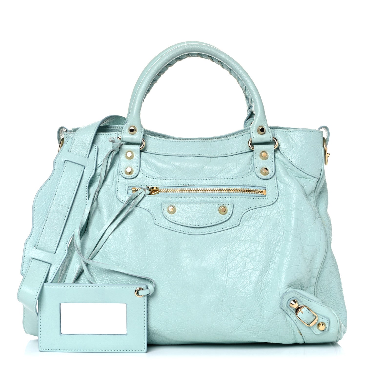 Balenciaga Agneau Classic Gold Hardware Velo Bleu Maldives 1 of 25