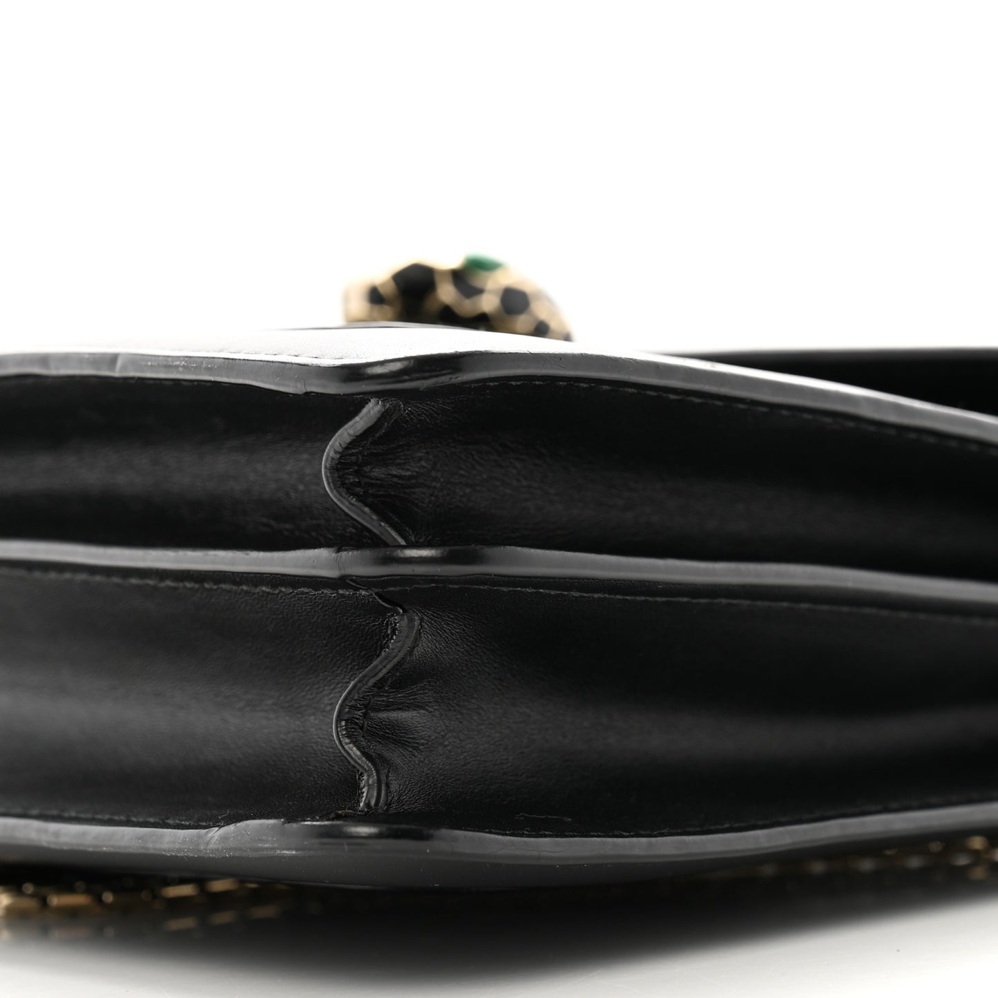 Calfskin Serpenti Forever Crossbody Bag Black