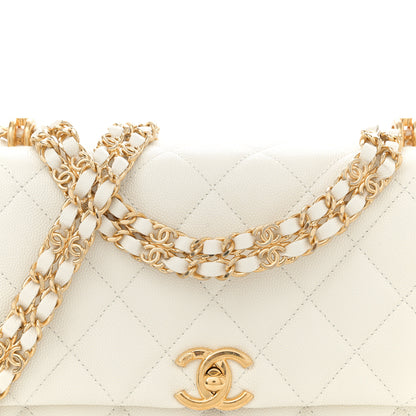 Chanel Caviar Quilted Coco First Flap White 8 of 11