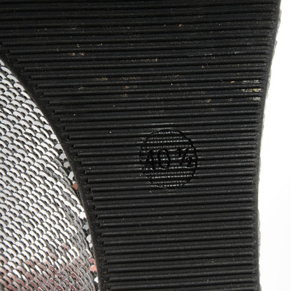 Fendi Sequin Wedge Platform Sandals Silver 40.5 7 of 7