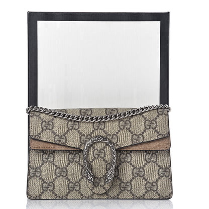 Gucci GG Supreme Monogram Super Mini Dionysus Shoulder Bag Taupe 9 of 9