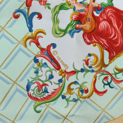Hermes Silk Hommage A Mozart Scarf 90 5 of 5
