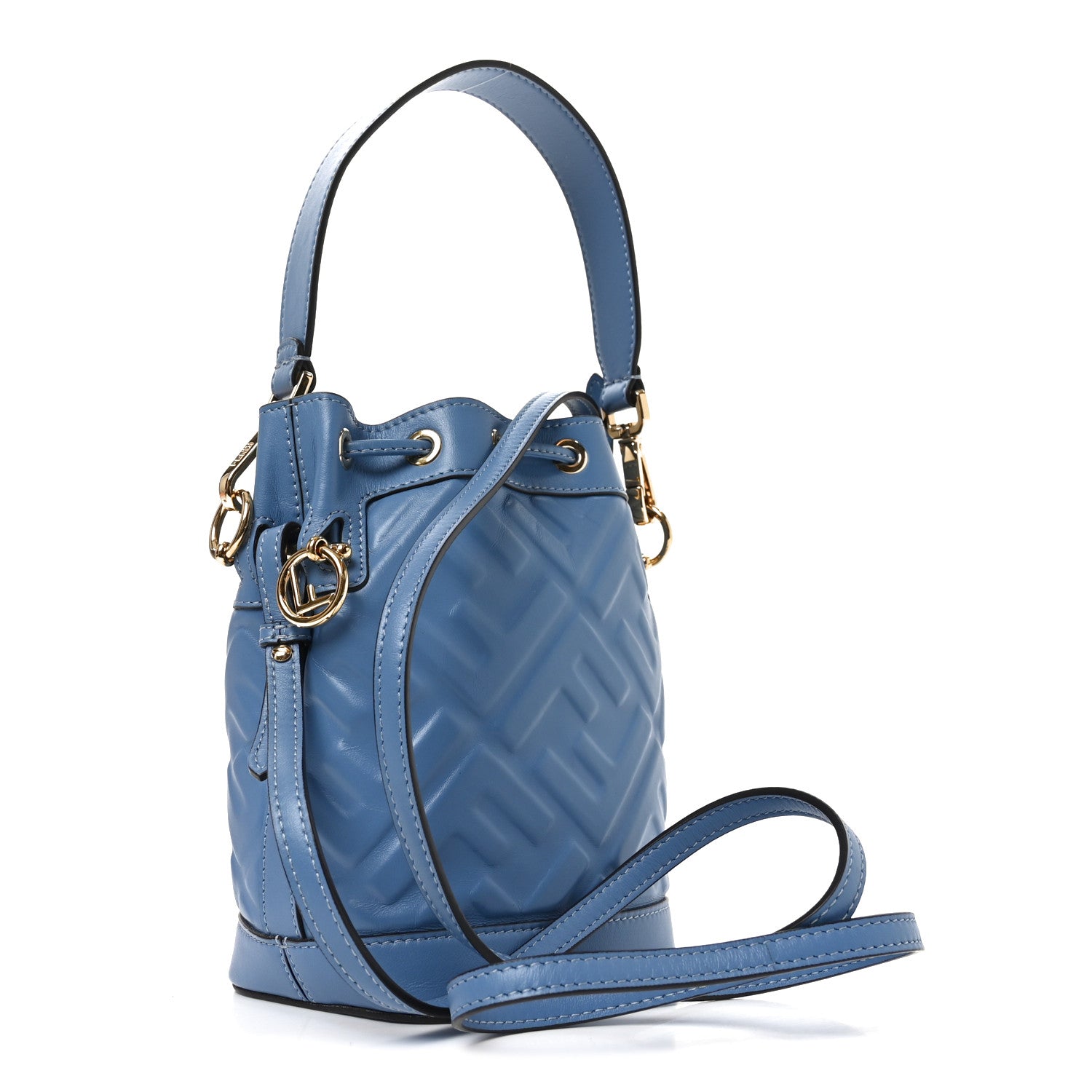 Fendi Vitello Liberty F is Fendi FF 1974 Embossed Mini Mon Tresor