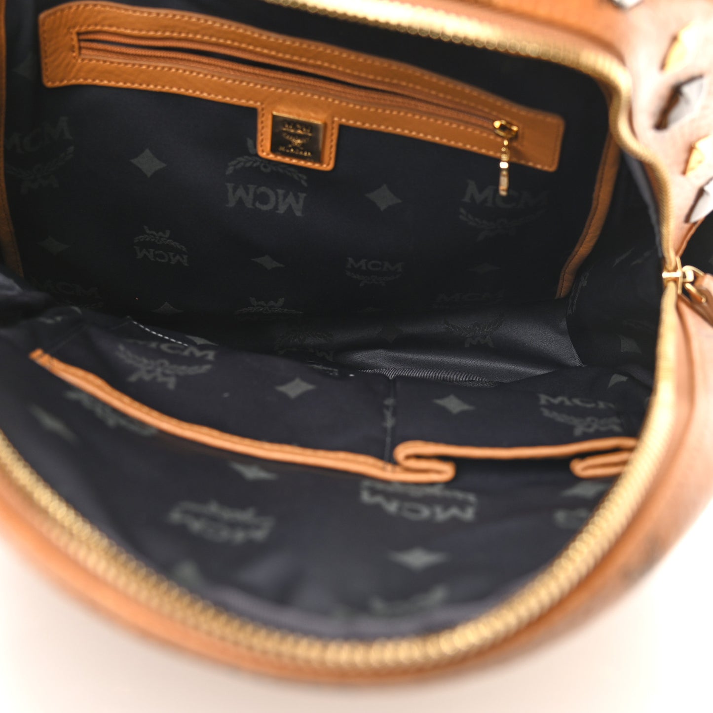 Visetos Studded Medium Stark M Backpack Cognac