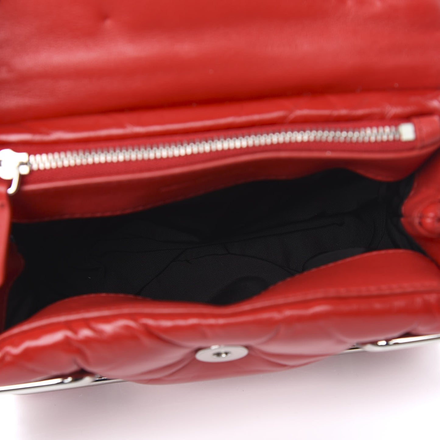 Calfskin Quilted Halo Xbody Bag Red
