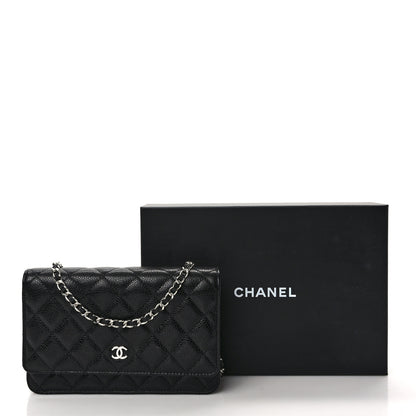 Chanel Caviar Quilted Wallet on Chain WOC Black 10 of 10
