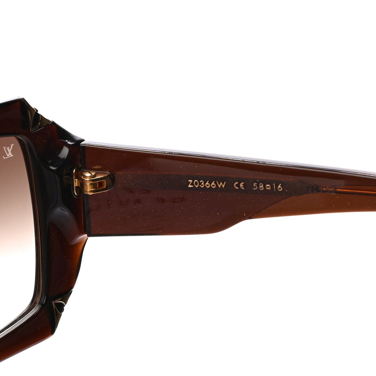Hortensia Cat Eye Sunglasses Z0366W Brown Glitter
