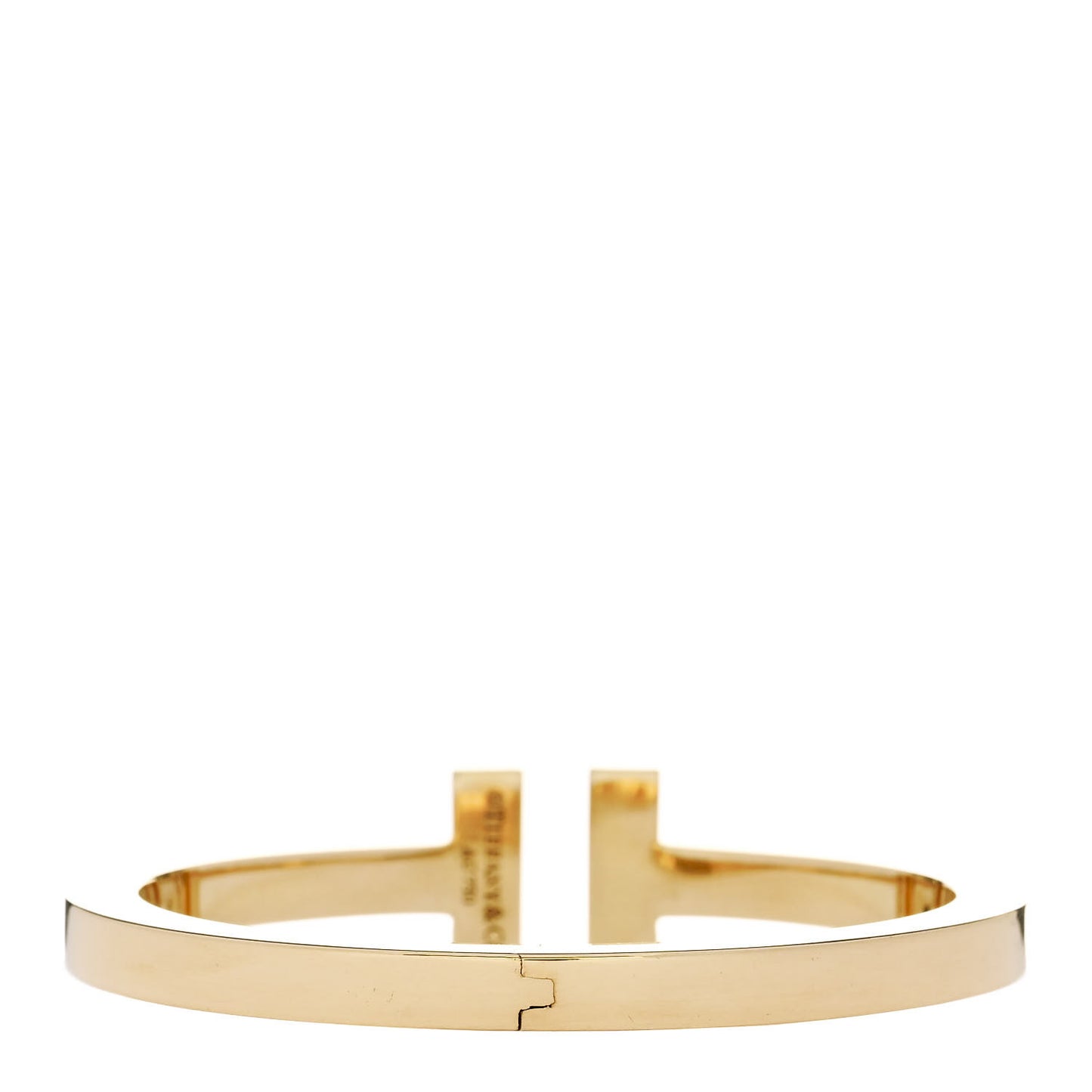 18K Yellow Gold T Square Bracelet