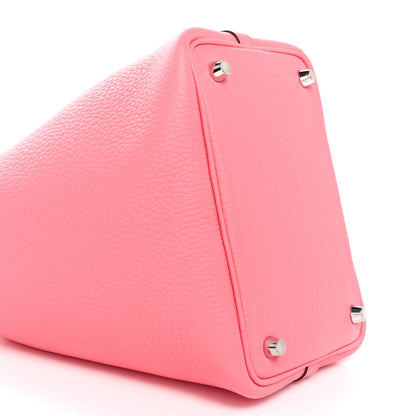 Hermes Taurillon Clemence Picotin Lock 18 PM Rose Azalee 9 of 11