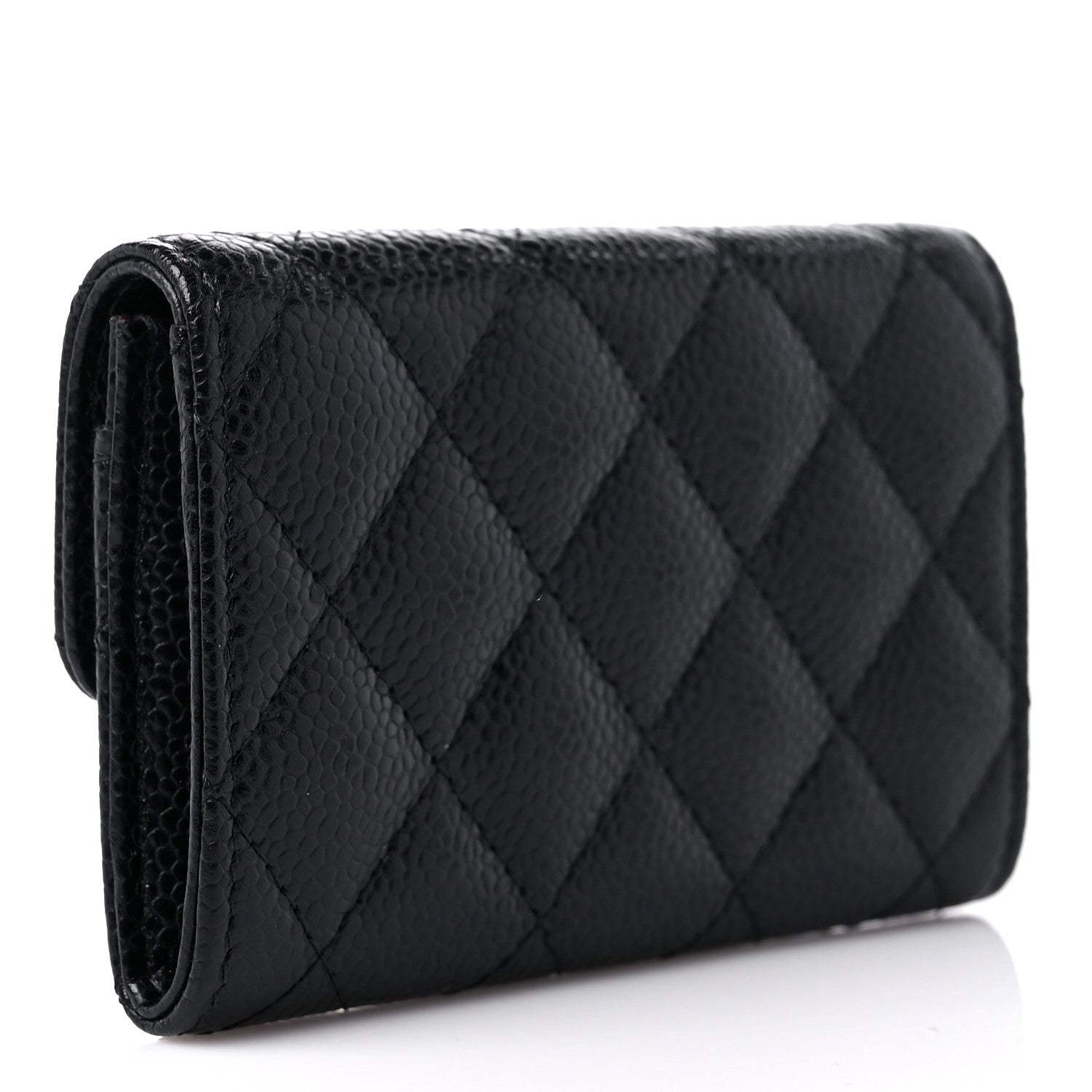 Chanel Caviar Quilted Flap Card Holder Black 3 of 9