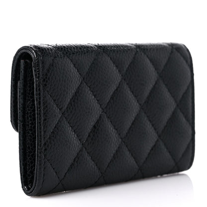 Chanel Caviar Quilted Flap Card Holder Black 3 of 9