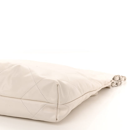 Chanel Shiny Calfskin Quilted Small Chanel 22 White 9 of 9