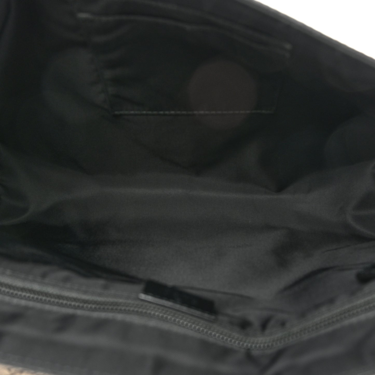 GG Supreme Monogram Web Flap Messenger Bag Black