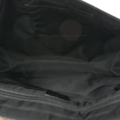 Gucci GG Supreme Monogram Web Flap Messenger Bag Black 4 of 12