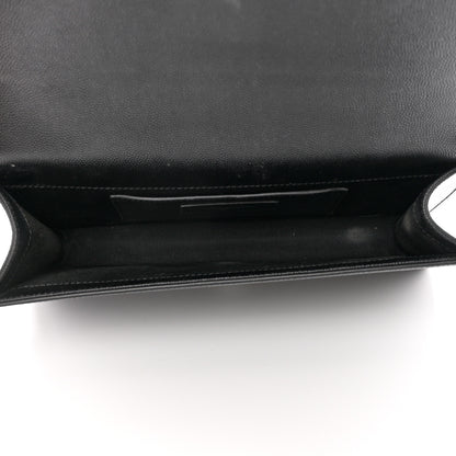 Saint Laurent Grain De Poudre Classic Monogram Kate Clutch Black 5 of 11